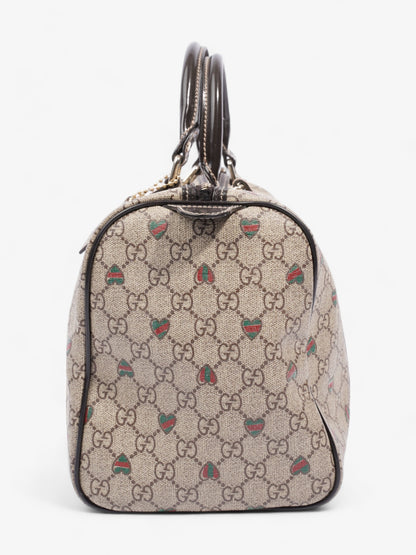 Gucci Boston Bag GG Supreme / Red / Green Coated Canvas