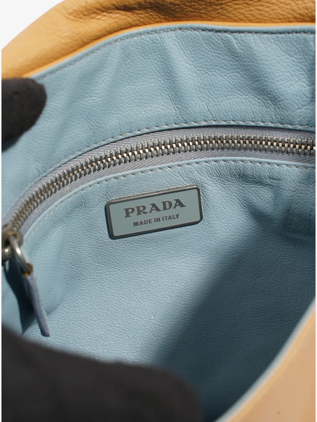 Prada Tassel Flap Shoulder Caramel Brown  Leather