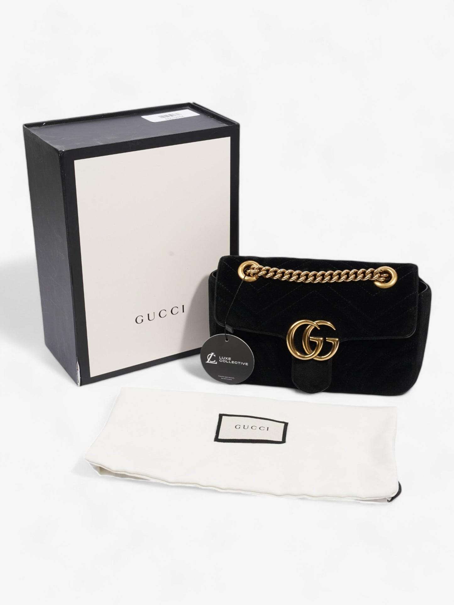 Gucci GG Marmont Black Velvet Mini
