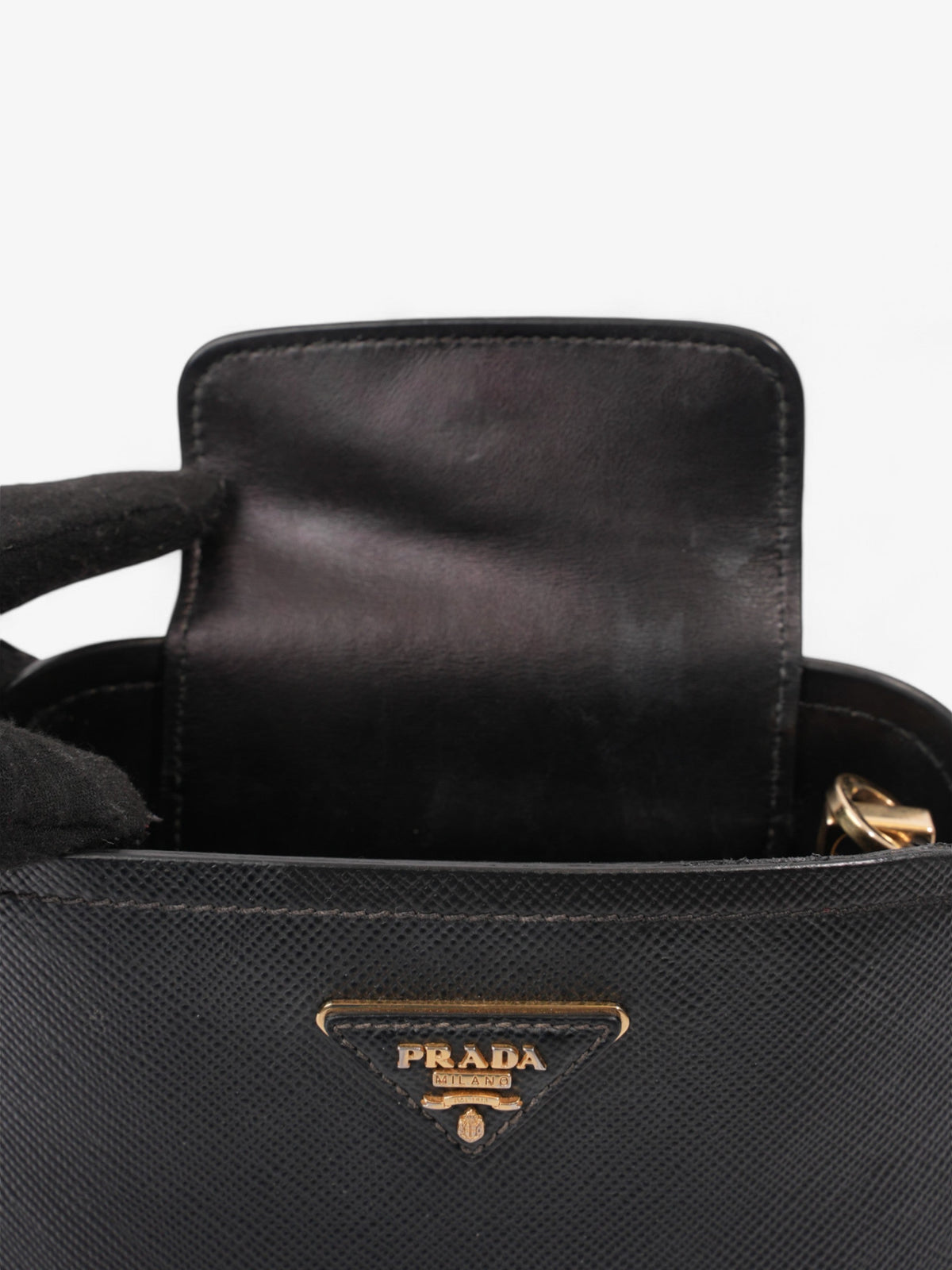 Prada Matinee Black Saffiano Leather