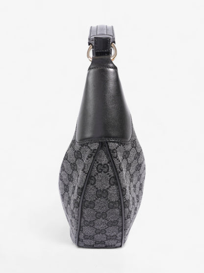Gucci Half Moon Hobo Black Denim GG Supreme Denim