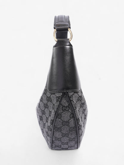 Gucci Half Moon Hobo Black Denim GG Supreme Denim