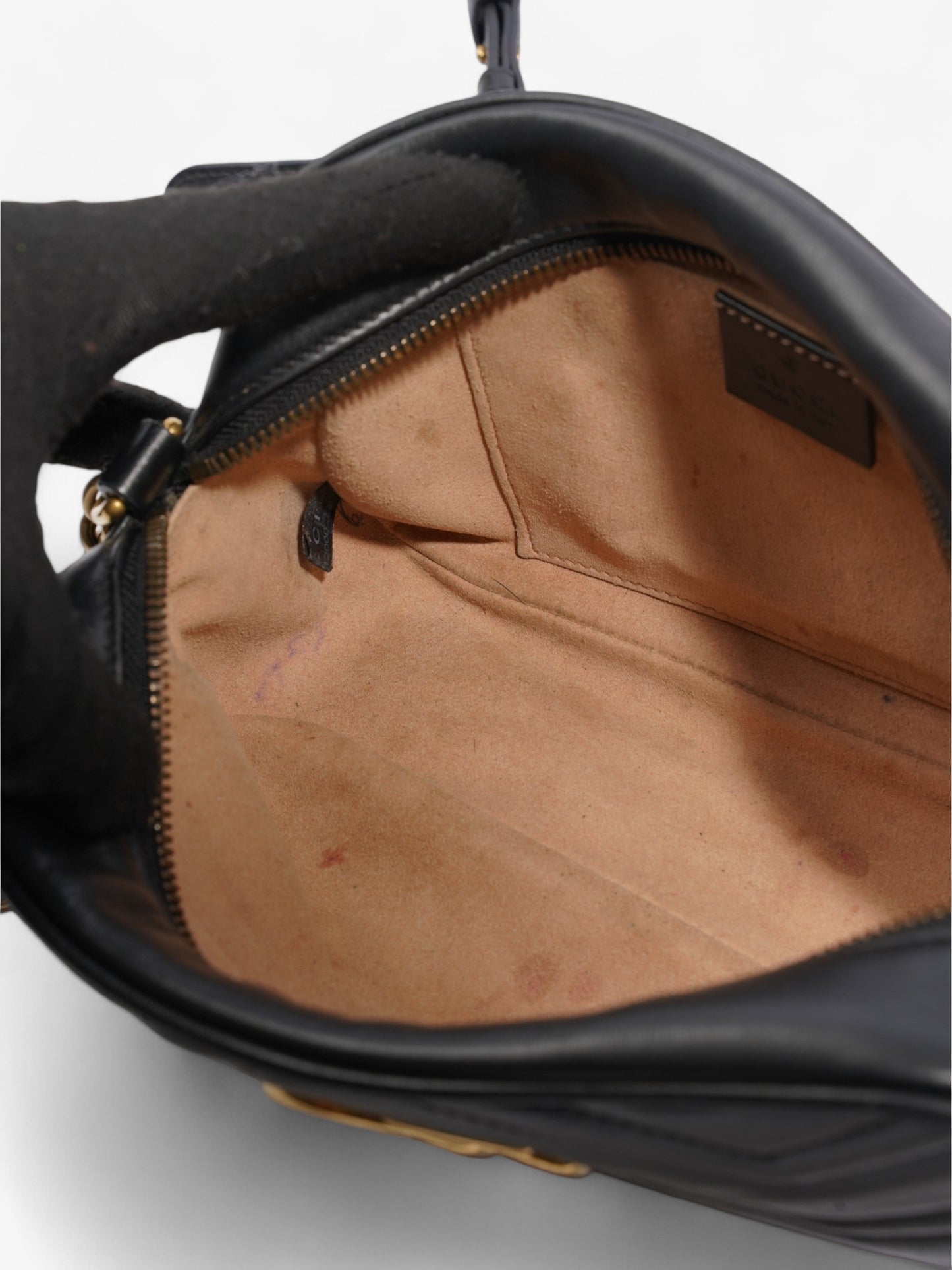 Gucci Marmont Black Matelasse Leather Small