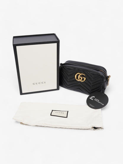 Gucci Marmont Black Matelasse Leather Small