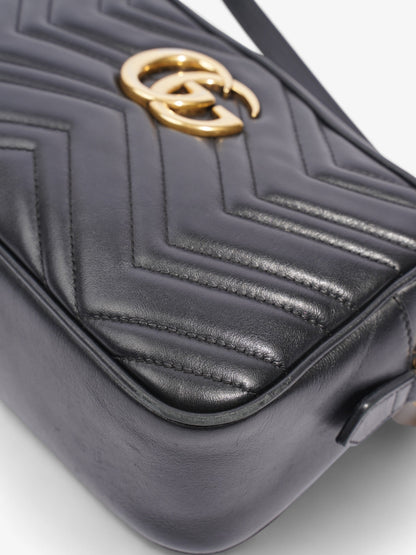 Gucci Marmont Black Matelasse Leather Small