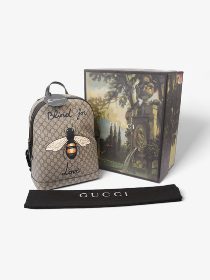 Gucci Blind For Love Beige And Ebony GG Supreme / Black Coated Canvas