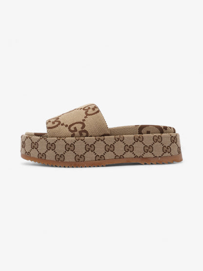 Gucci Angelina GG Platform Slides GG Supreme Canvas EU 38 UK 5