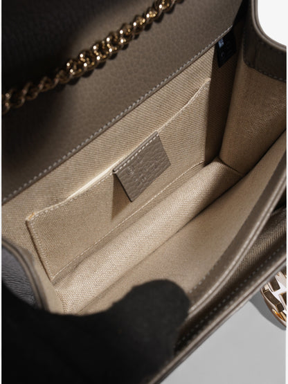 Gucci Interlocking Bag Grey Leather Small