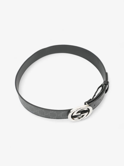Gucci Interlocking G Belt Black GG Supreme Coated Canvas 85cm 34"
