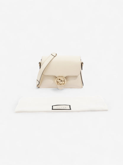Gucci Interlocking G Dollar Bag White Leather