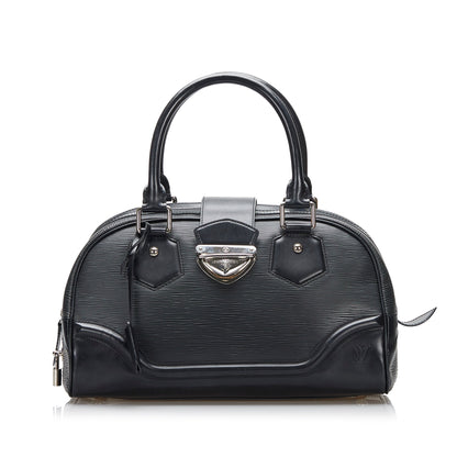 Louis Vuitton Bowling Montaigne GM Black Epi