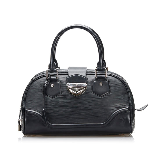 Louis Vuitton Bowling Montaigne GM Black Epi