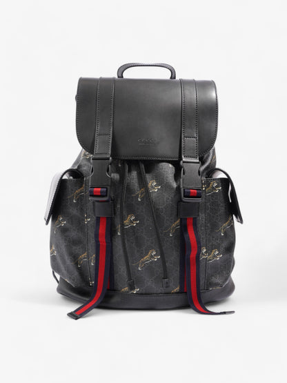 Gucci Tiger Backpack GG Supreme / Black Canvas