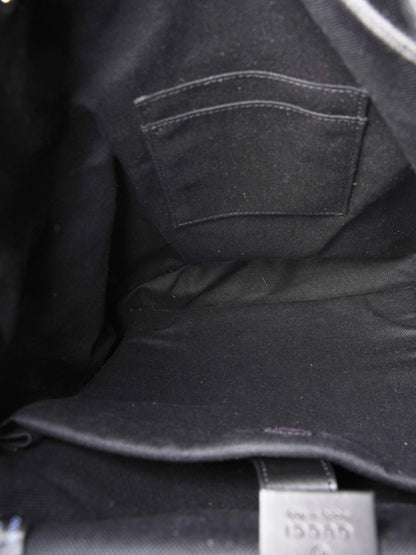 Gucci Tiger Backpack GG Supreme / Black Canvas