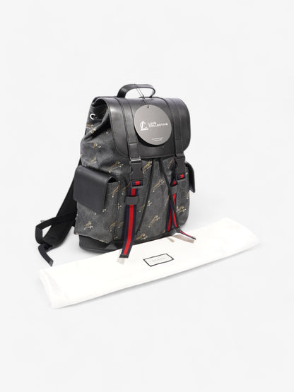 Gucci Tiger Backpack GG Supreme / Black Canvas