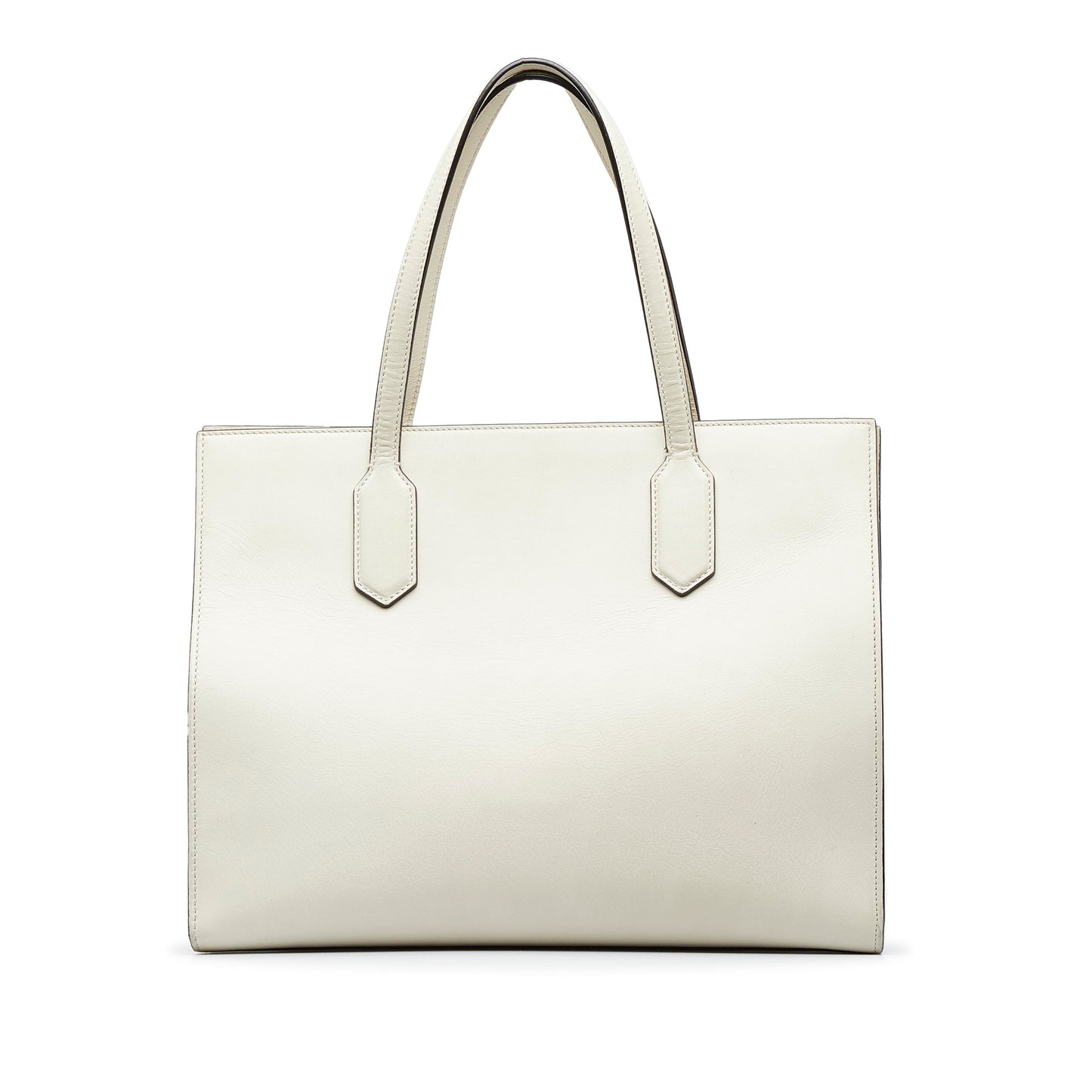 White Gucci GG Ribbon Tote Bag