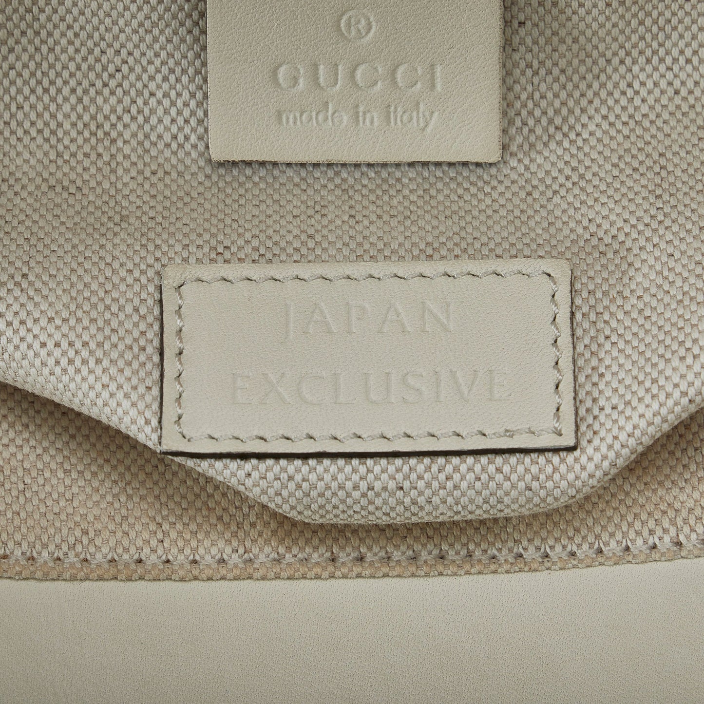 White Gucci GG Ribbon Tote Bag