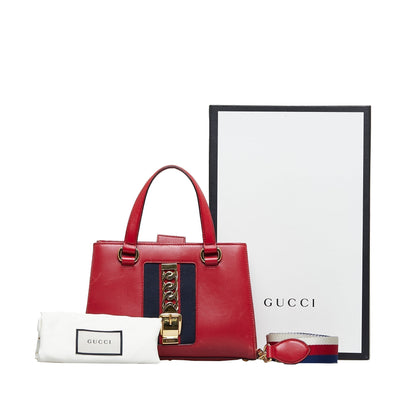 GUCCI Sylvie Satchel Red