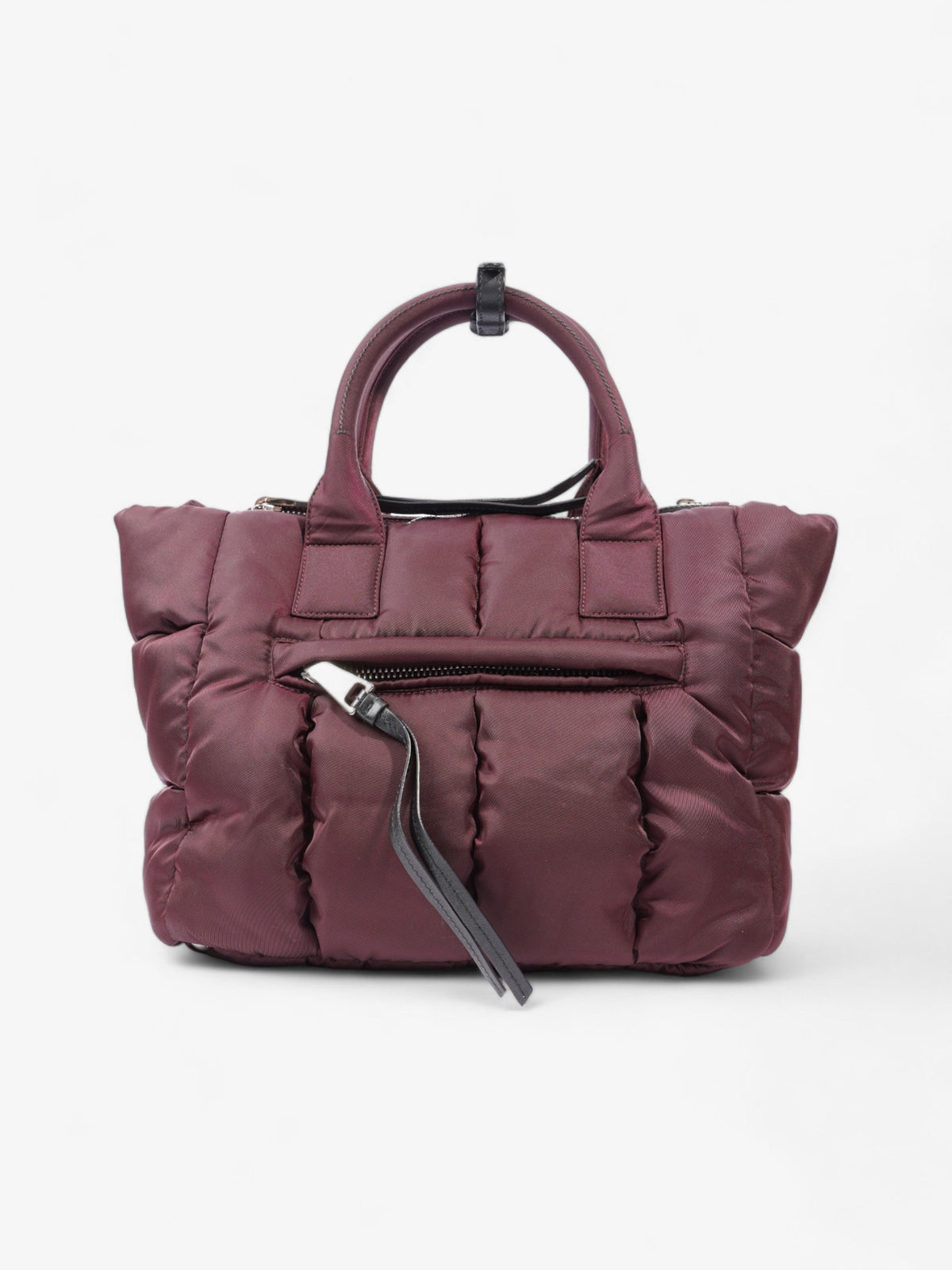 Prada Puffer Tote Burgundy Re Nylon