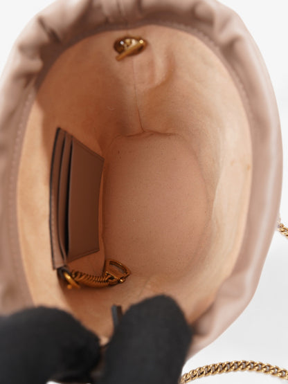 Gucci GG Marmont Bucket Bag Dusty Pink Matelasse Leather Mini