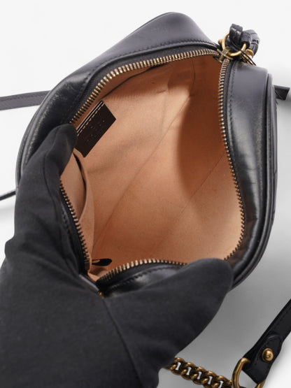 Gucci GG Marmont Black Matelasse Leather Mini