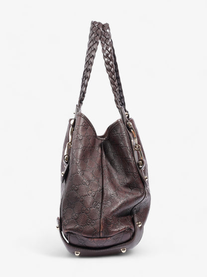 Gucci Pelham Dark Brown Guccissima Leather Medium