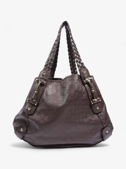 Gucci Pelham Dark Brown Guccissima Leather Medium