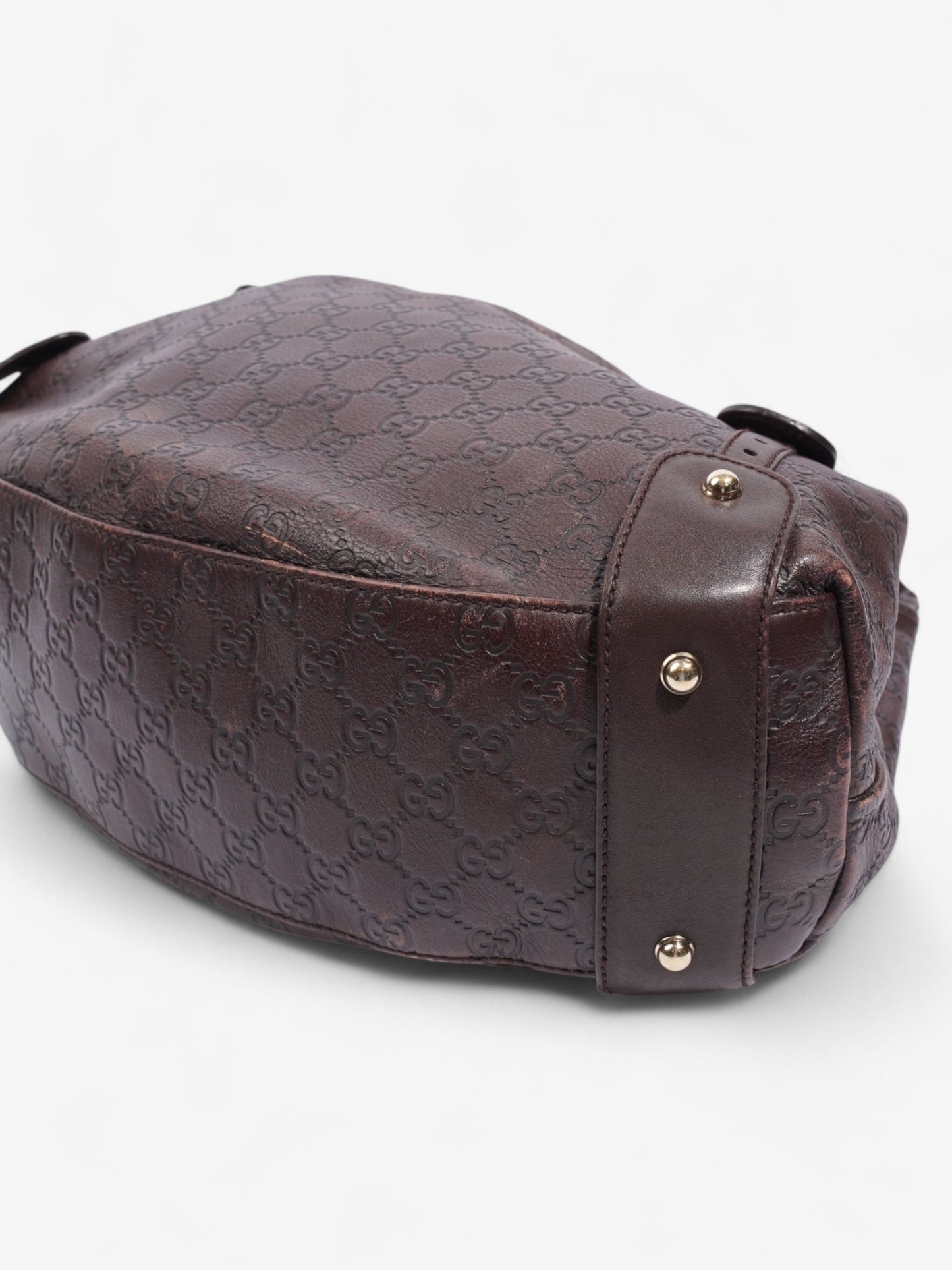 Gucci Pelham Dark Brown Guccissima Leather Medium