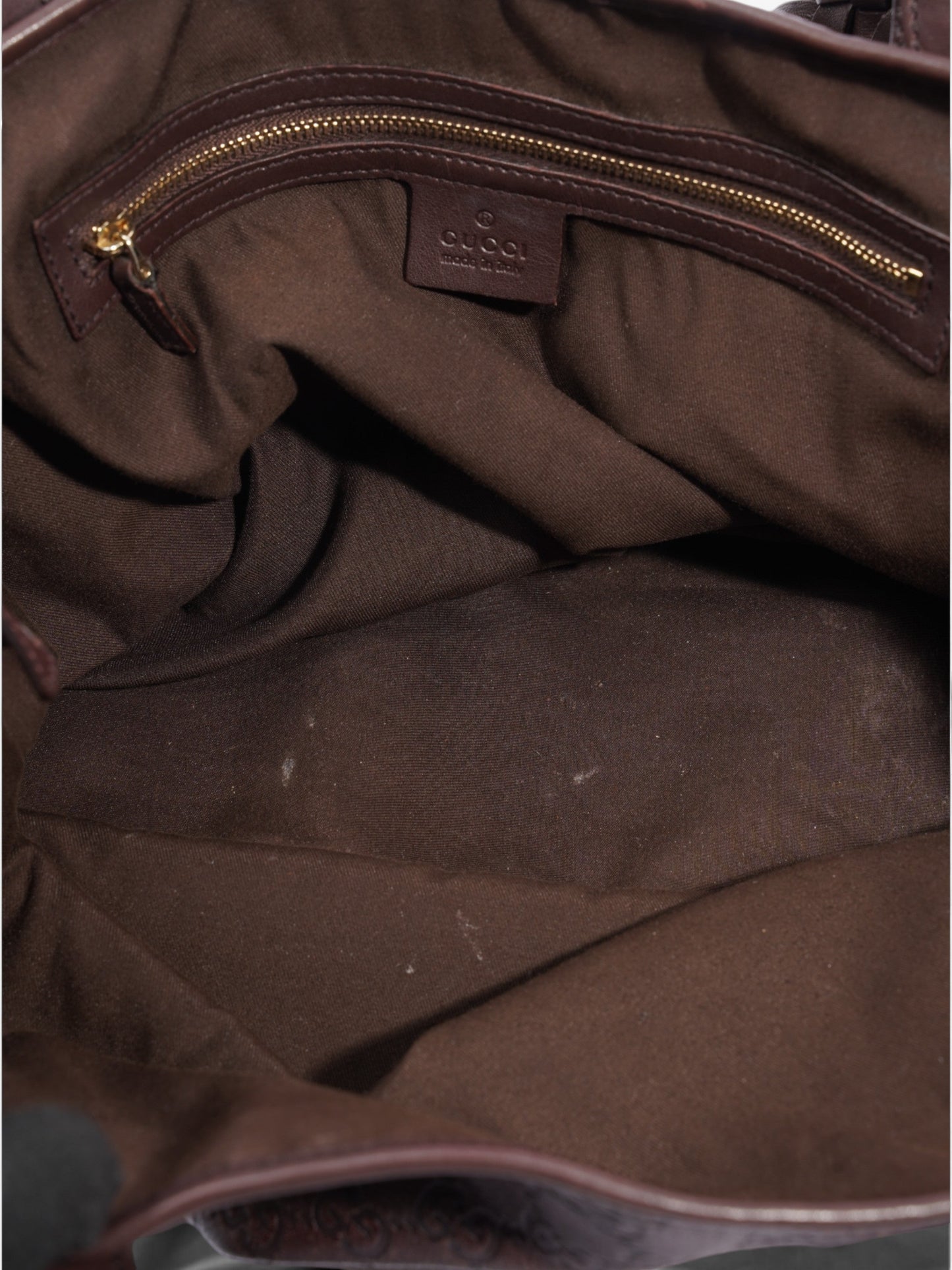 Gucci Pelham Dark Brown Guccissima Leather Medium