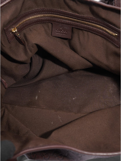Gucci Pelham Dark Brown Guccissima Leather Medium