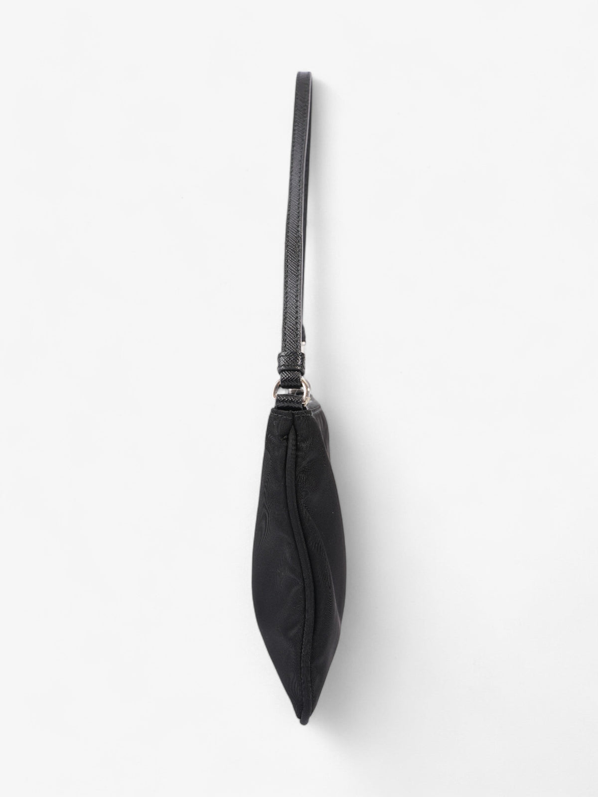 Prada Triangle Shoulder Bag Black Re Nylon