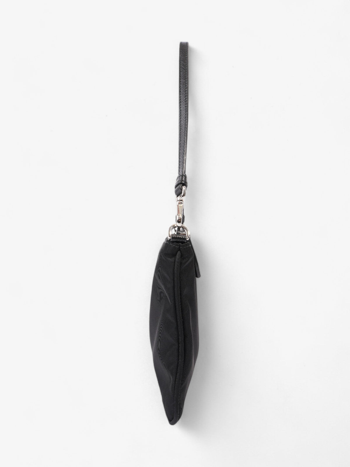 Prada Triangle Shoulder Bag Black Re Nylon