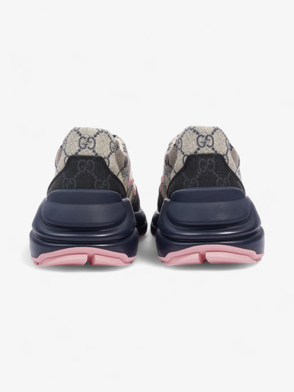 Gucci Rhyton GG Supreme / Navy Blue / White Canvas EU 37.5 UK 4.5