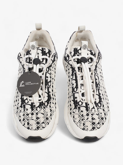 Christian Dior B24 White / Black Oblique Technical Fabric EU 45.5 UK 11