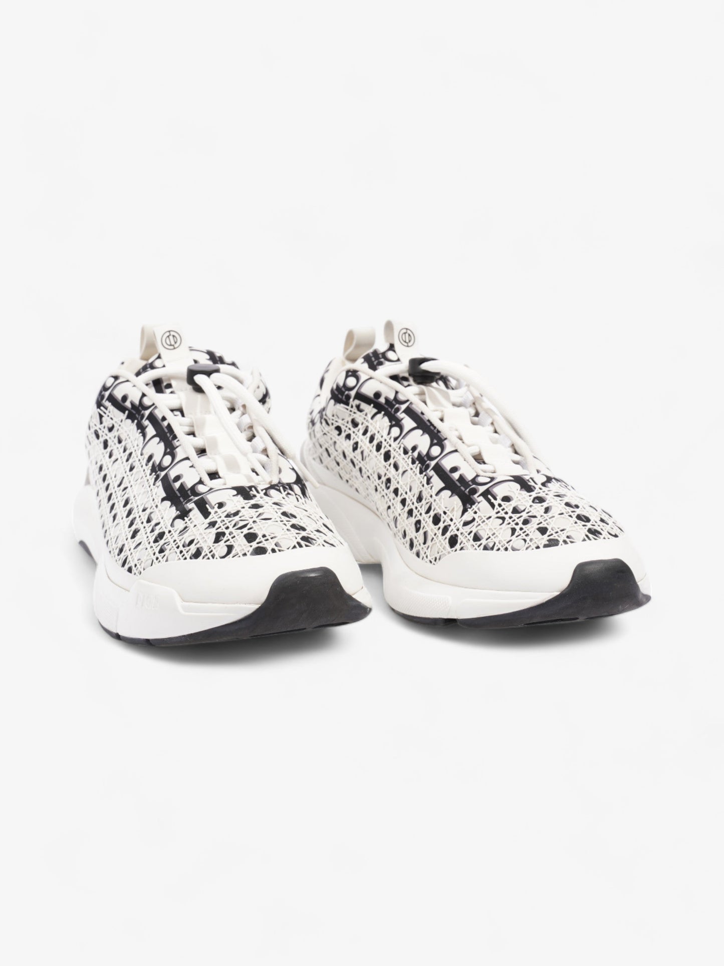 Christian Dior B24 White / Black Oblique Technical Fabric EU 45.5 UK 11
