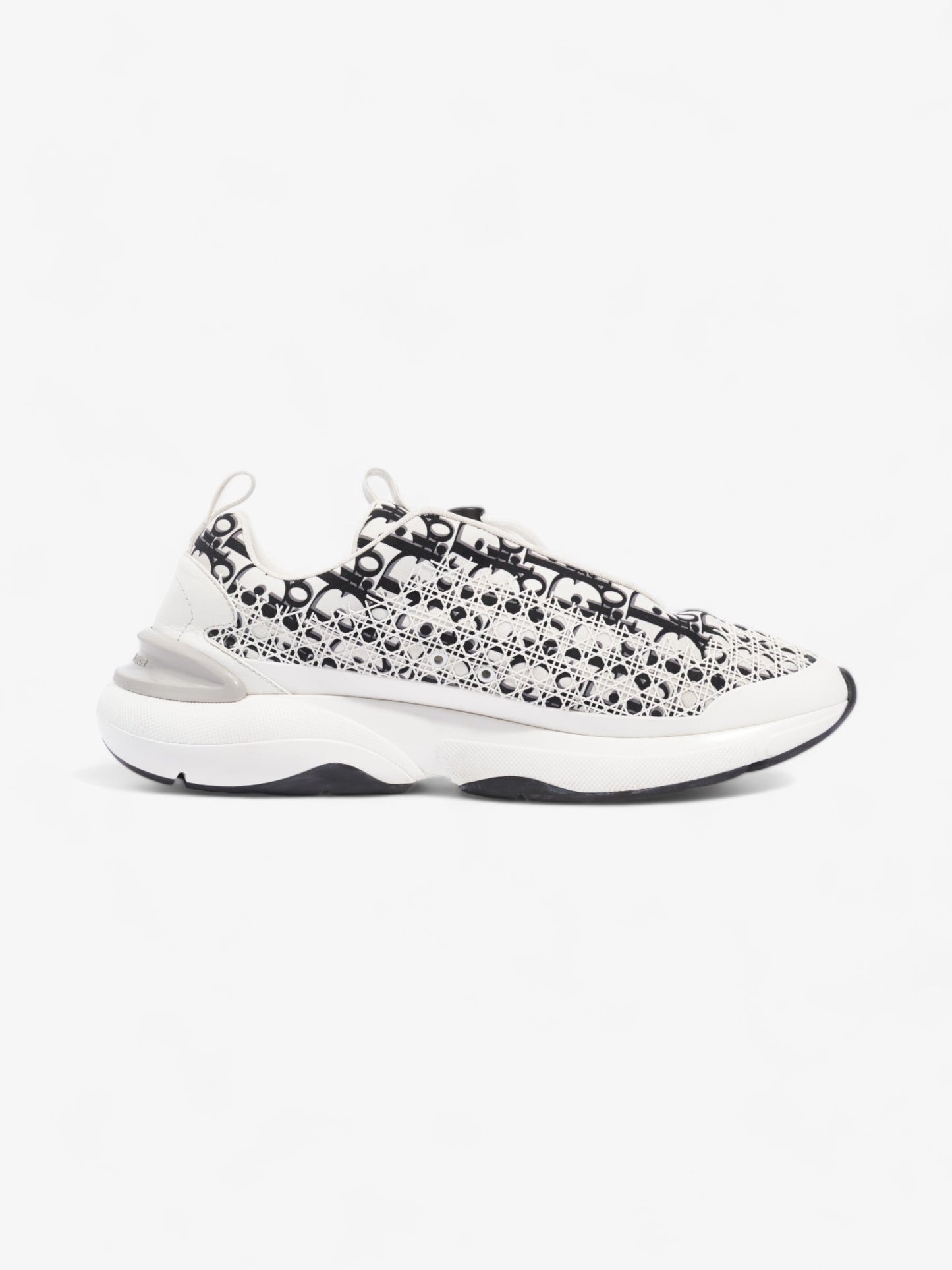 Christian Dior B24 White / Black Oblique Technical Fabric EU 45.5 UK 11