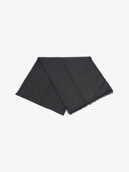 Gucci GG Scarf Black Wool