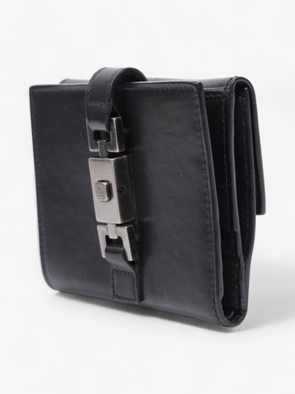 Gucci Jackie 2 Fold Wallet Black Leather