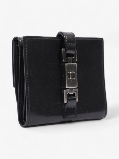 Gucci Jackie 2 Fold Wallet Black Leather