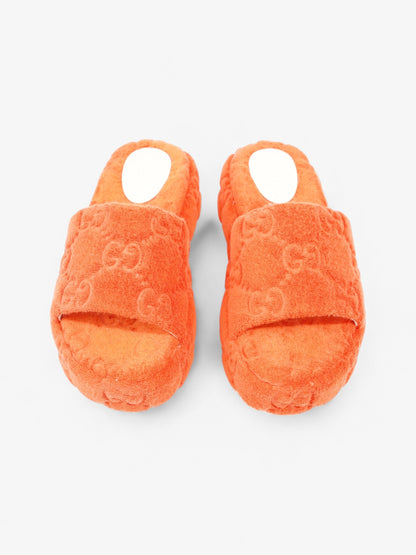 Gucci GG Platform Sandals Orange Cloth EU 36 UK 3