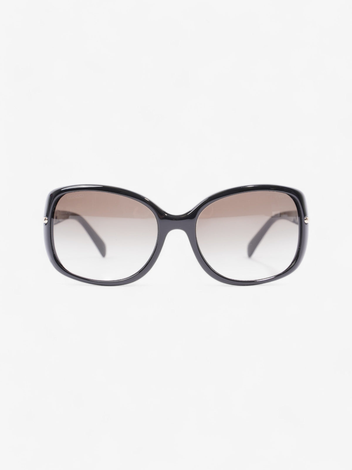Prada Oversized Sunglasses Black / Light Gold Acetate 130mm