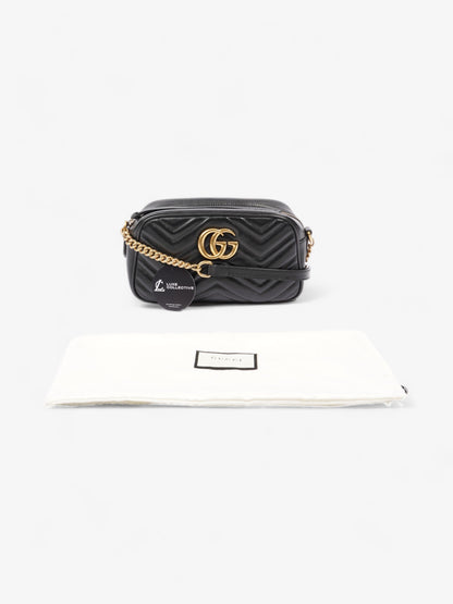 Gucci GG Marmont Black Matelasse Leather Small