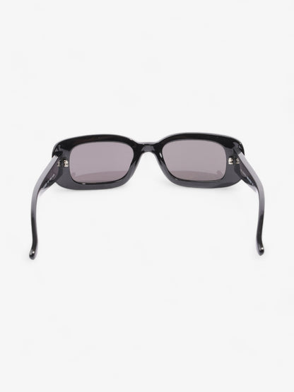 Gucci Rectangular Framed Sunglasses Olive Green Acetate 135mm