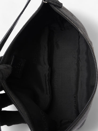 Gucci Boat Baguette Black Canvas