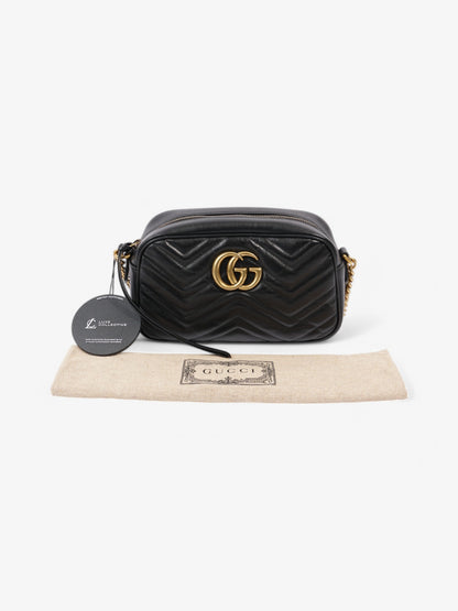 Gucci GG Marmont Black Matelasse Leather Small