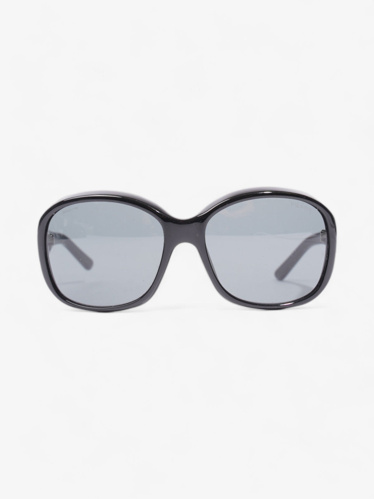 Prada Curved Sunglasses Black Acetate 130mm