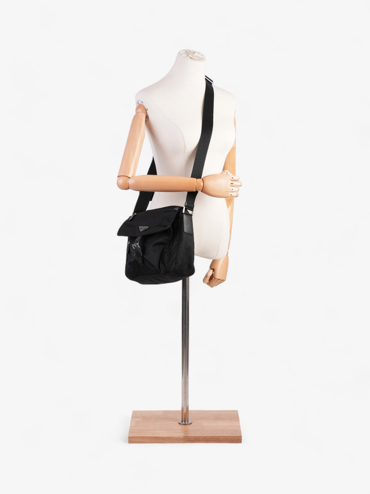 Prada Tessuto Crossbody Black Re Nylon
