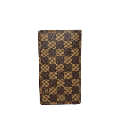 LOUIS VUITTON Louis Vuitton Damier Ebene Agenda Pocket Cover - Brown