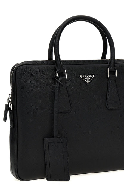 Prada Men Saffiano Handbag