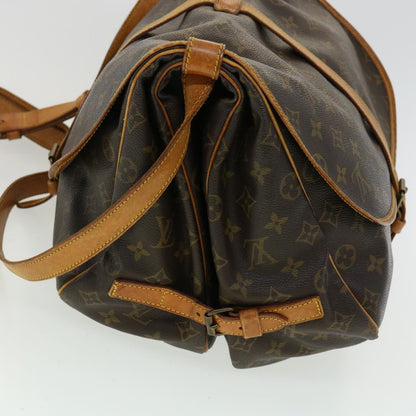 LOUIS VUITTON Monogram Saumur 35 Shoulder Bag M42254 LV Auth am3305